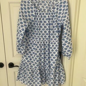 Blue and White Jcrew Dress